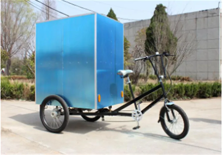 Китай сделал три колеса педаль и Электрический используется для перевозки груза фургон для продажи еды уличная еда грузовик прицеп