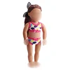 18 inch Girls doll clothes Simple 2pcs swimsuit American new born dress fit 43 cm baby dolls c166