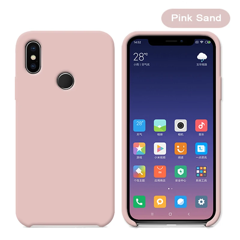 Original With Logo Silicone Phone Case For Xiaomi Mi 8 8 SE Mi 6X A2 Mix 2S Case Official Cover For Xiaomi Cases With Retail BoX (22)