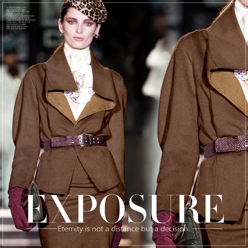 

Double composite wool fabric meter coat it warm viscose fabric material woolen fabric wholesale wool cloth