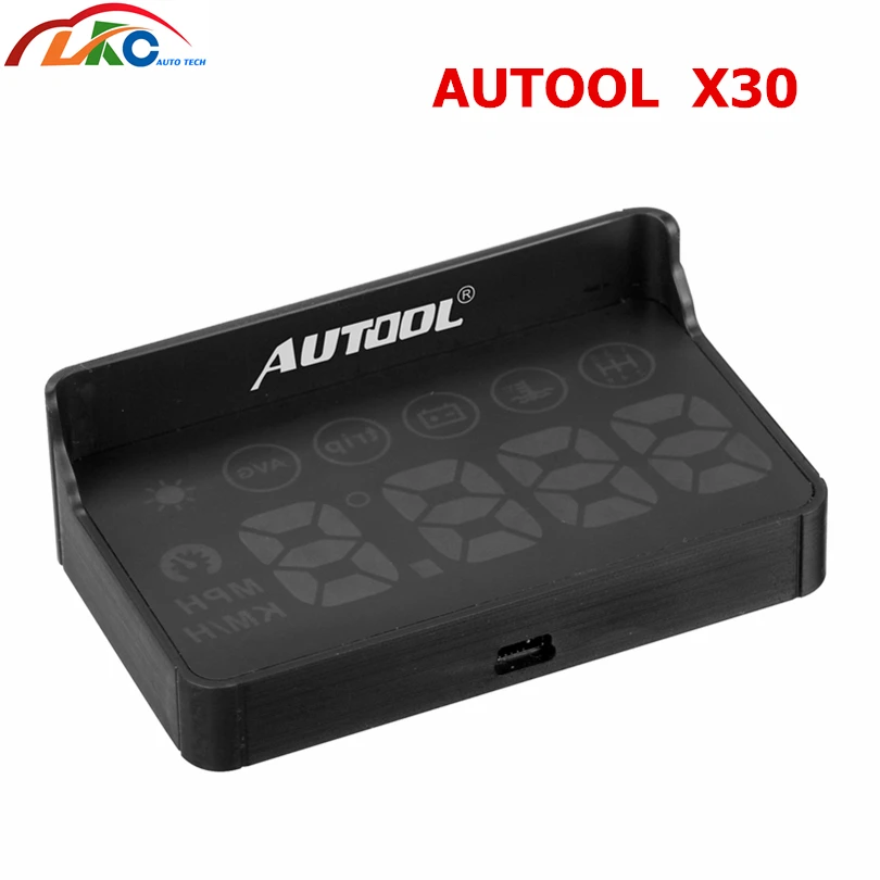 AUTOOL X30 Универсальный Автомобильный HUD Дисплей км/ч миль/ч сигнализация умный