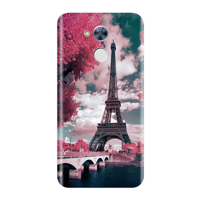 الهاتف حافظة لهاتف Huawei الشرف 6A 6X 6C برو لينة سيليكون TPU لطيف القط رسمت الغطاء الخلفي لهواوي الشرف 5C 5X 4C 4X حالة