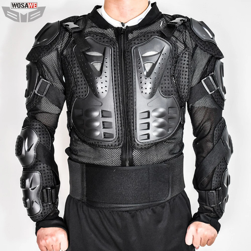 

WOSAWE Motorcycle Jacket Chest Armor Back Support Motocross Protector Racing Motocross MOTO Protection Gear Motorcycle Turtle