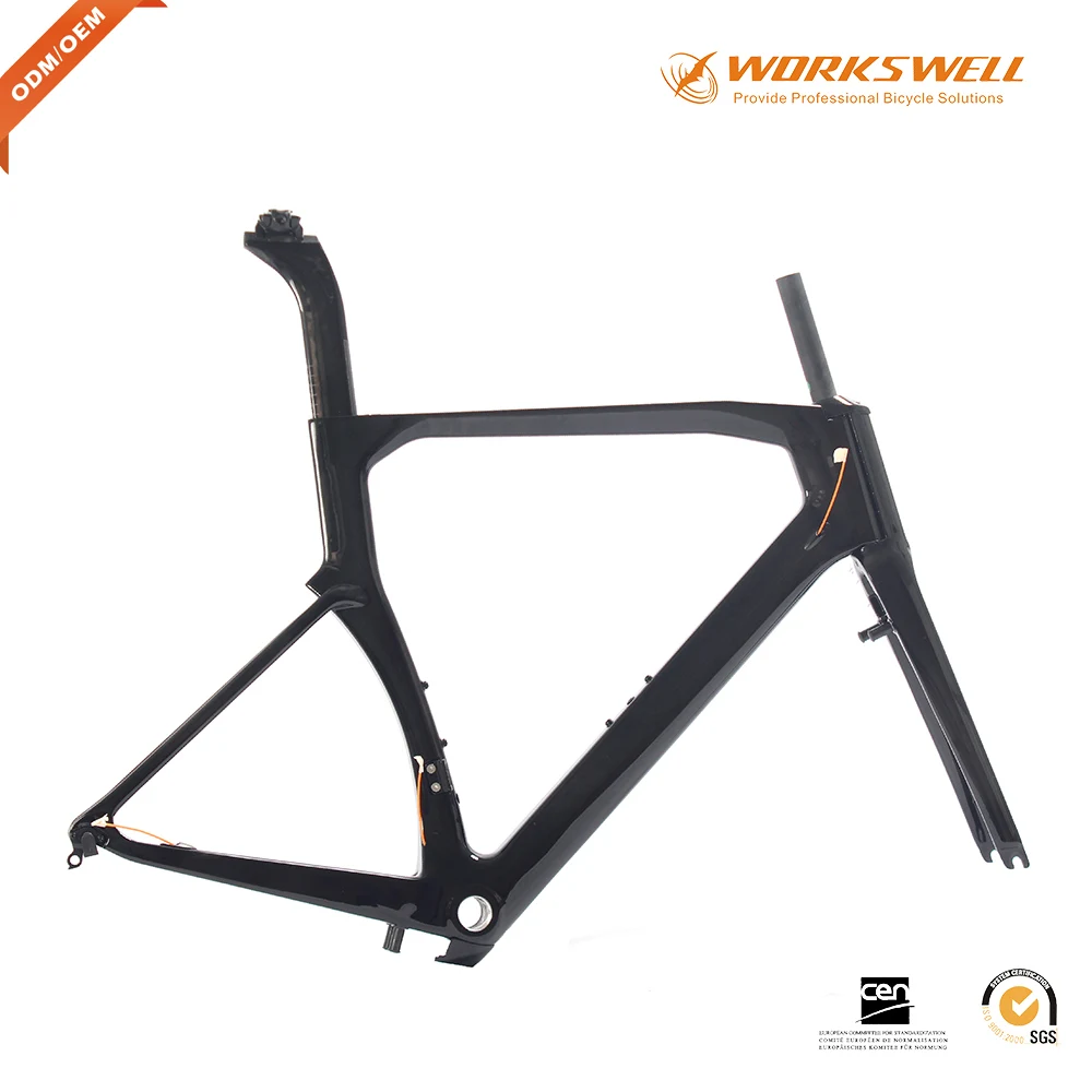 Matte glossy best selling road bicycle 700C road carbon bike frame Di2