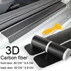 4Pcs Car Door Sill Protector Door Sill Scuff Plate Carbon Fiber Stickers Cover Door Anti Scratch for Cars SUV Truck Pickup ► Photo 2/6