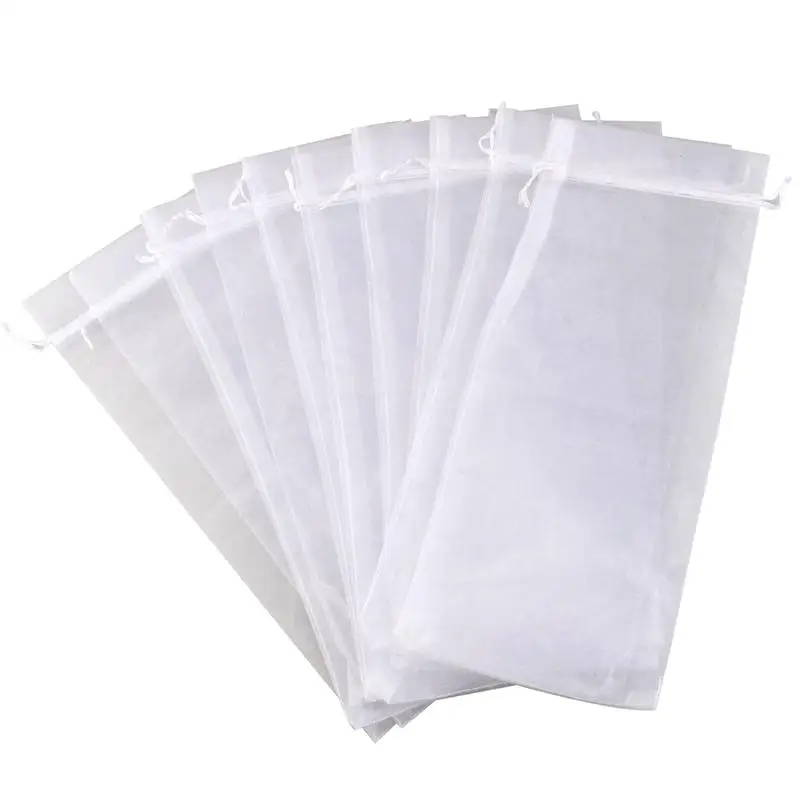 

10pcs Sheer Organza Wine Bottle Cover Wrap Gift Bags