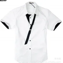 S-3XL новая мужская одежда стилист волос GD Модный мужской короткий рукав рубашка плюс размер костюмы