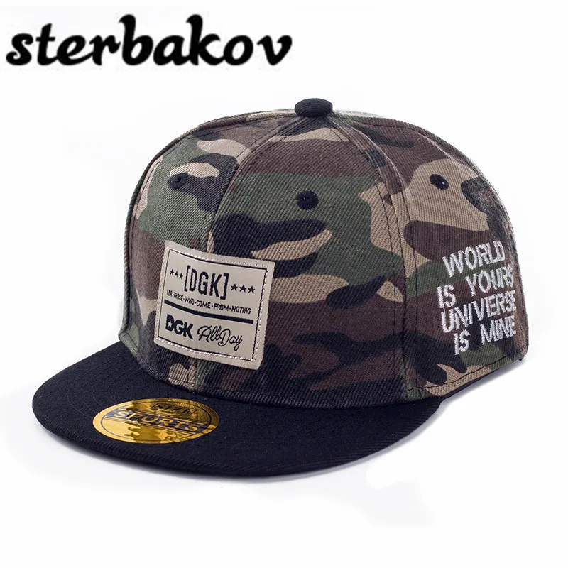 Sterbakov Фирменная бейсбольная Кепка gorras камуфляж ДГК узор в стиле хип хоп на