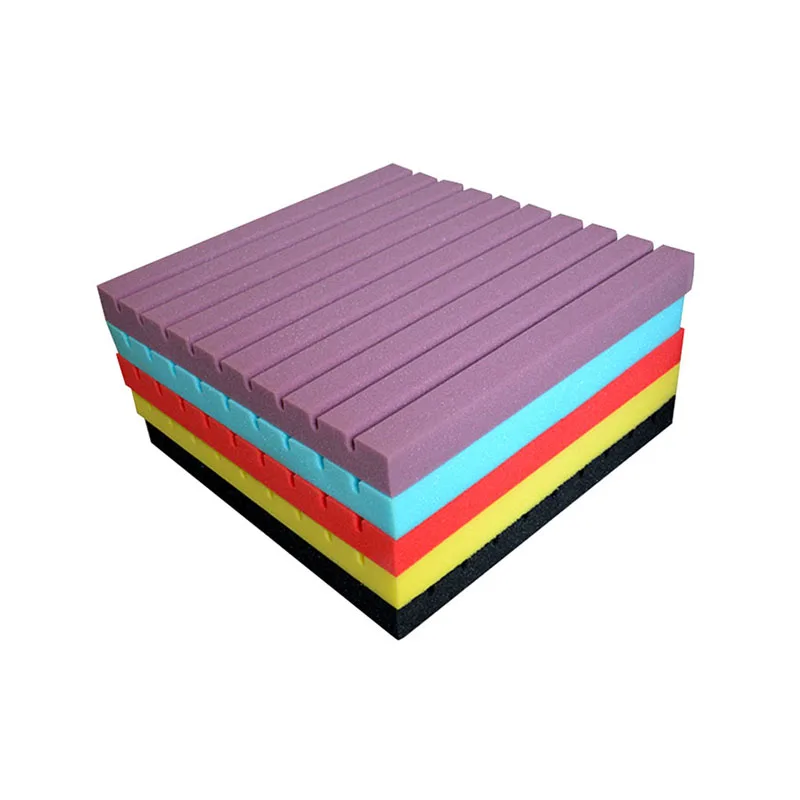 

New Soundproof Wedge Tile Acoustic Foam Sound Absorption Panel 50 x 50 x 2cm