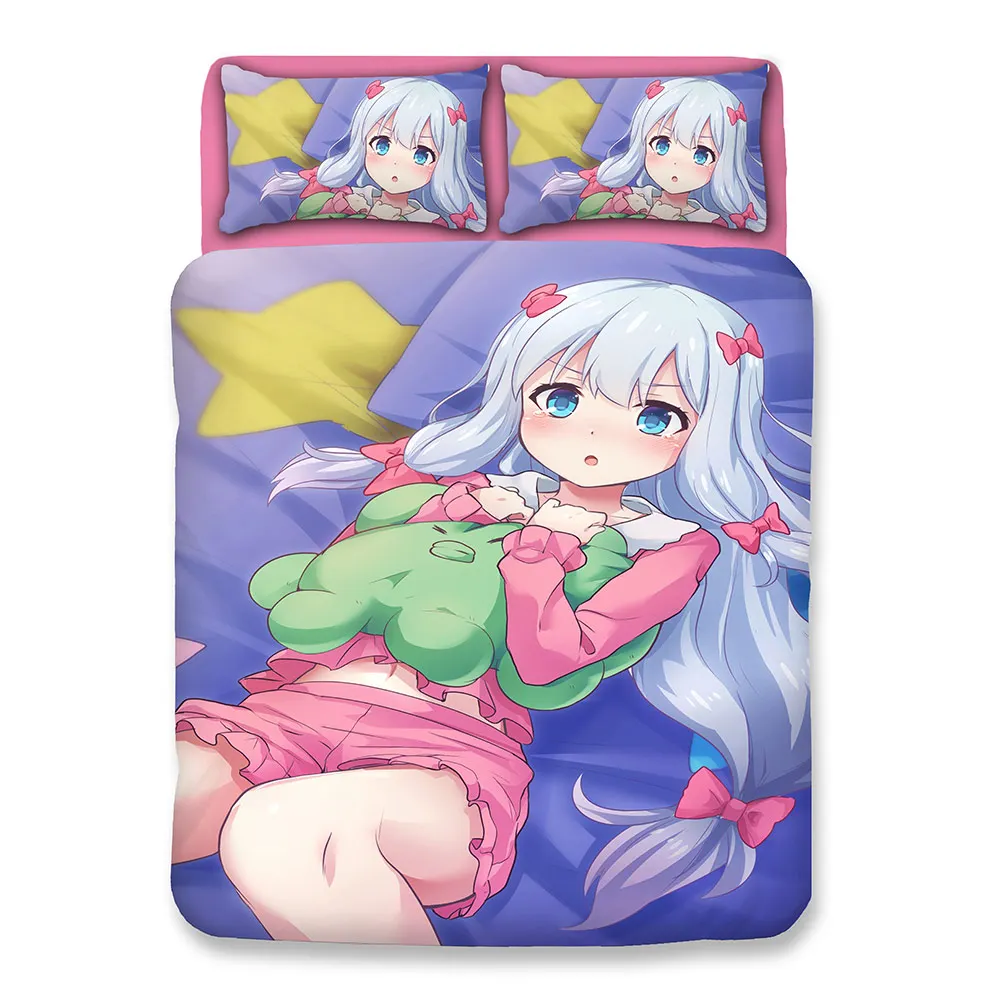 Новый рисунок японского Аниме Tokisaki Kurumi комплекты постельного белья красное