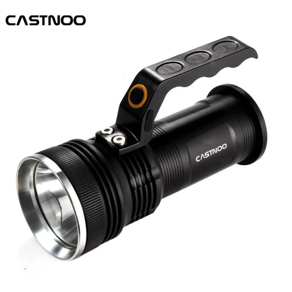 

CASTNOO Rechargeable 8000 lumen 3 Modes handheld High brightness flashlight torch lamp for camping