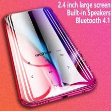 Металлический Bluetooth 4,1 спортивный MP3-плеер 2,4 дюймов Портативный Аудио 16 Гб со встроенным динамиком FM Электронная книга запись APE Flac музыкальный плеер