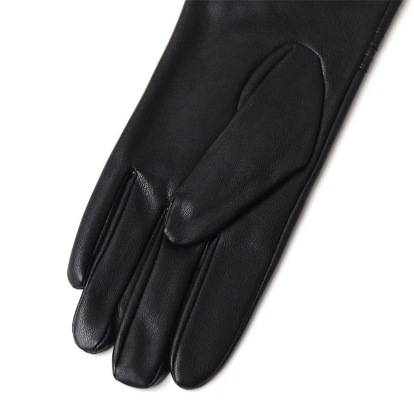 genuine leather women winter gloves  (4)