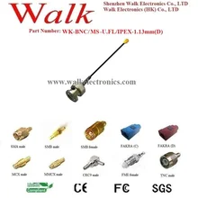 Антенна BNC интерфейсный кабель: BNC штекер разъём для подключения к U. FL IPEX Разъем с кабелем 1,13 мм(D