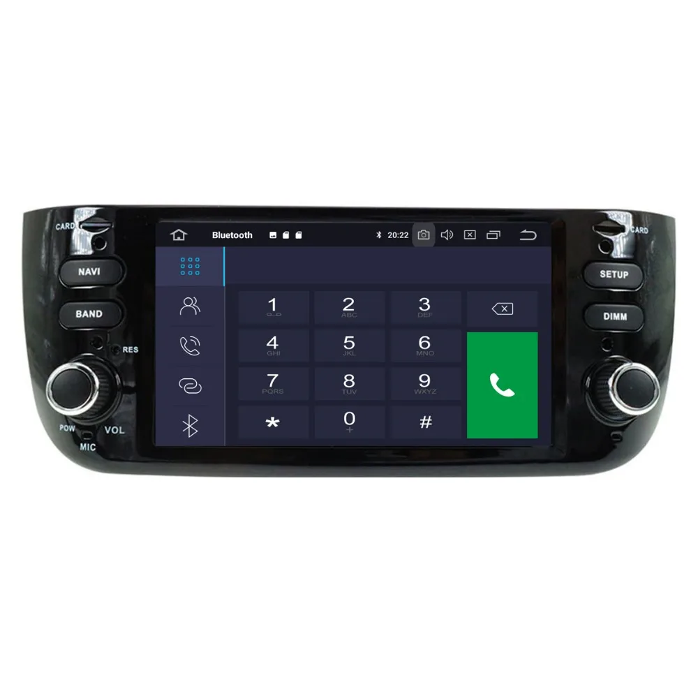 Sale Android 9.0 Car Radio For Fiat Abarth Punto EVO Linea 2012-2016 Octa Cores 4G+32G Multimedia GPS Navigation Headunit AUX 2