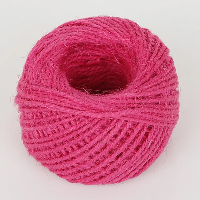 Jute Rope DIY Natural Sisal Twine 50 Meters for Wedding Christmas Decoration
