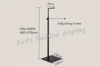 

2pcs free shipping black adjustable metal Women's Bag Display Stand Holder desktop stand handbag display rack holder