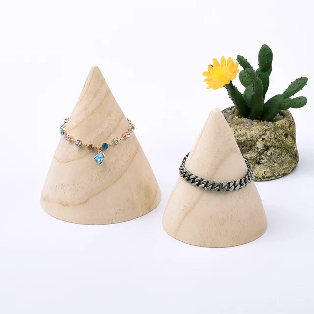 Buy Wood Cone Bracelets&Bangle Display Holder Wood