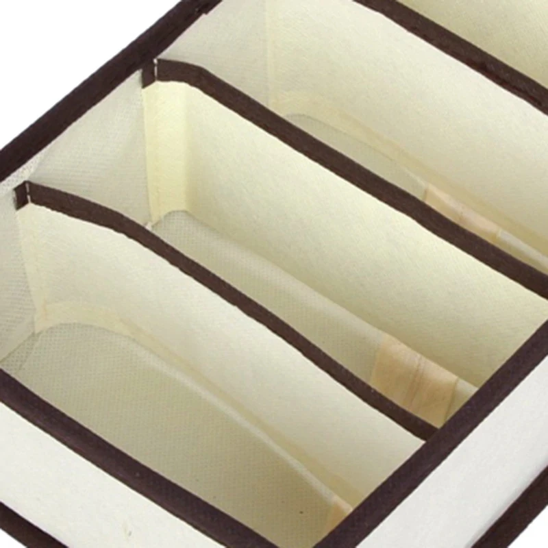 Underwear Bra Organizer Storage Box Beige Drawer Closet Organizers Boxes For Underwear Scarf Socks Organiser