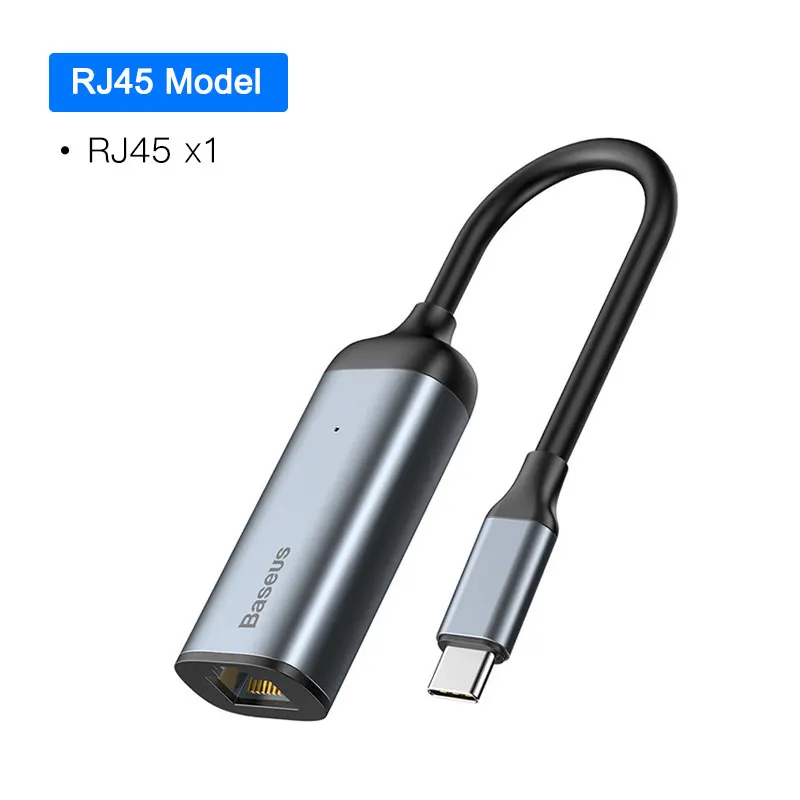 Baseus Мульти USB C концентратор 3,0 USB HDMI адаптер для MacBook Pro Аксессуары type C концентратор RJ45 кардридер Ethernet USB разветвитель - Цвет: RJ45 USB C HUB