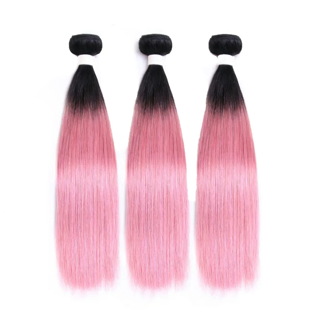 OT-Rose-Pink-Ombre-Malaysian-Straight-Hair-Bundles-With-Closure-Human-Hair-3-Bundles-With-Closure10
