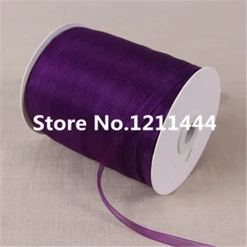 

Organza Ribbons/Christmas Gifts Boxes Decoration/Purple Series Birthday Presents Wrapping Ribbon 6mm Wide Double Face