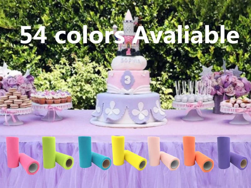 25Yard 15cm Tulle Roll Wedding Decoration Roll Fabric Spool Craft Tulle Fabric Tutu Dress DIY Organza Baby Shower Party Supplies
