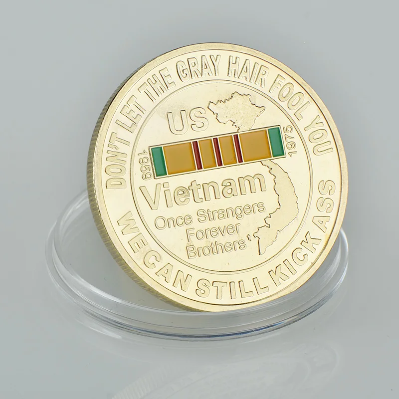 WR 1959-1975 США Вьетнам битва позолоченное коллекционирование монет Вторая мировая война вызов монеты подарок на год для мужчин Прямая поставка