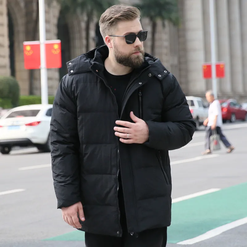 Мужская зимняя куртка большого размера XL 7XL 8XL 9XL 10XL парка с капюшоном теплая