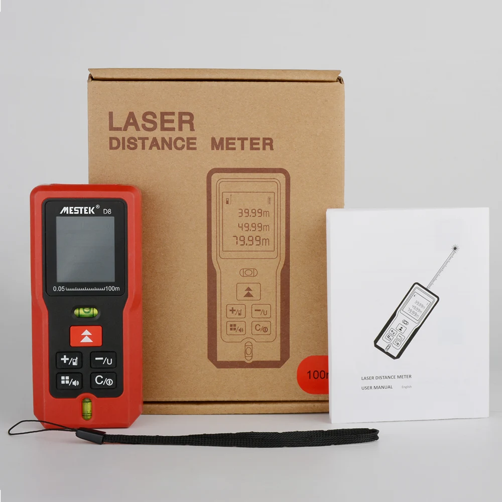 MESTEK Laser Rangefinder 40m 60m 100m Digital Laser Distance Meter Battery-powered Laser range finder tape Distance Measurer MESTEK Laser Rangefinder 40m 60m 100m Digital Laser Distance Meter Battery-powered Laser range finder tape Distance Measurer