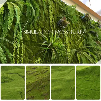 

1m*1m Artificial Moss Turf Garden Yard Fake Lawn Simulation Micro Landscape Wedding Party Festival Home Window Decoration