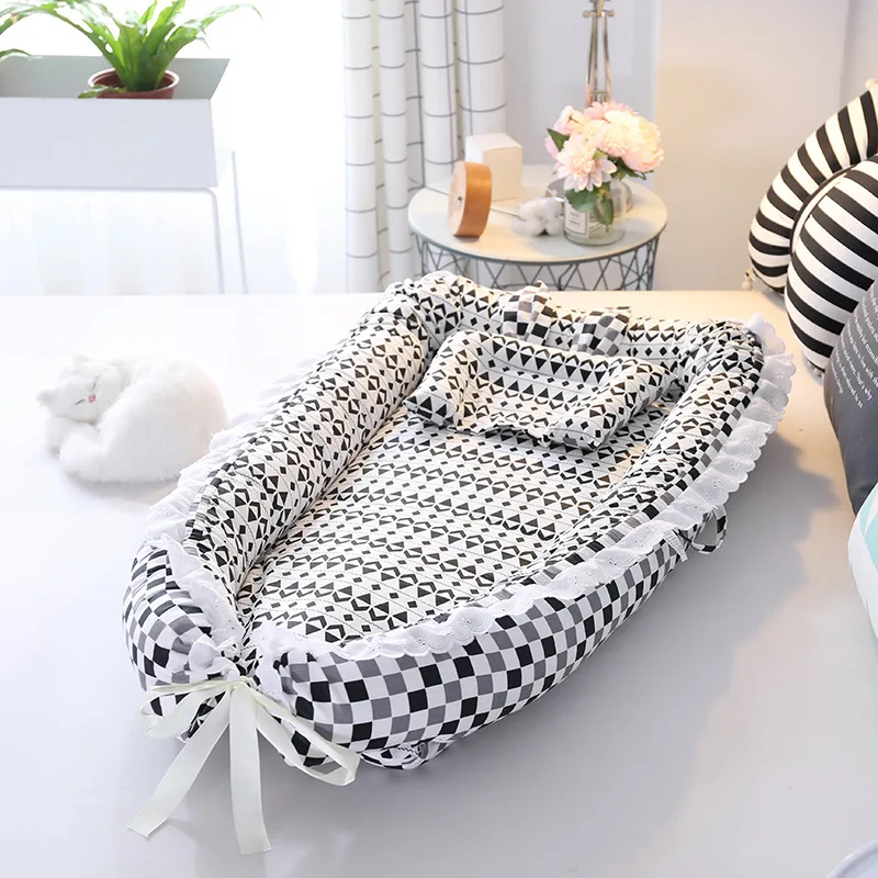 2019 детская кровать Съемная переносной матрас Детские Гнездо новорожденных Babynest сон кровать для новорожденных и малышей