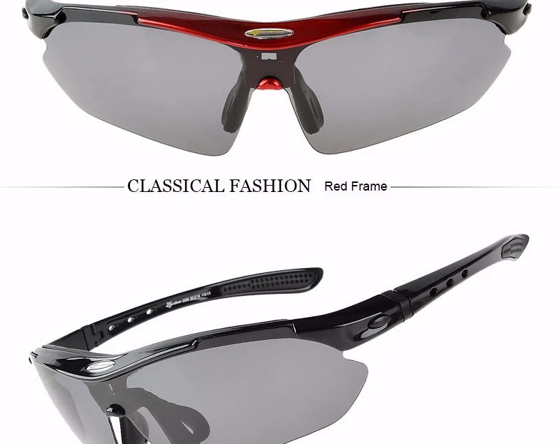 ROCKBROS, велосипедные Поляризованные спортивные солнцезащитные очки, для спорта на открытом воздухе, мужские велосипедные очки, очки, 5 линз, Аксессуары для велосипеда