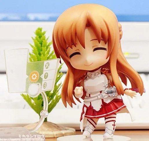 Аниме Sword Art Online Nendoroid 283 Yuuki Asuna BJD милые ПВХ Фигурки игрушки