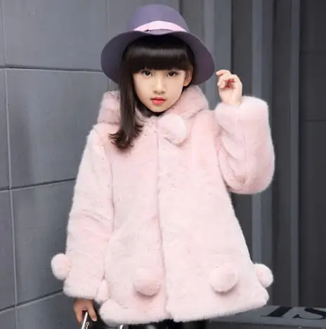 Детская куртка осень зима 2018 одежда manteau hiver adolescente filles пальто с мехом для девочек