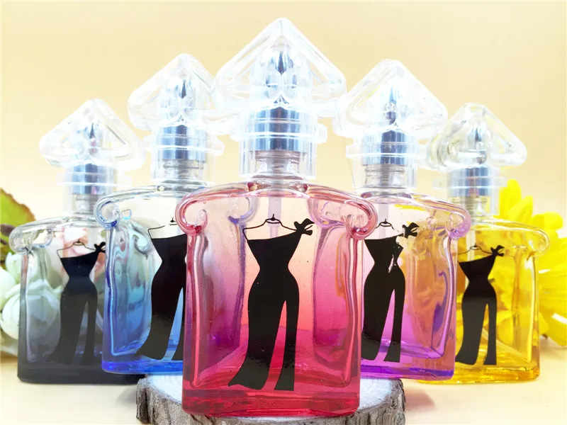 100pcs  20 ml empty perfume glass spray bottle wholesale ,  little black color spray bottle , 20ml glass spray bottle wholesale