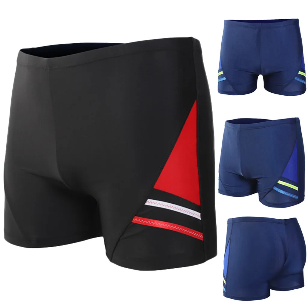 

2019 Easter Men's Printing Sexy Nylon Breathable swimsuit boy Built-In Beam swiming shorts men Line Briefs Swimming Trunks