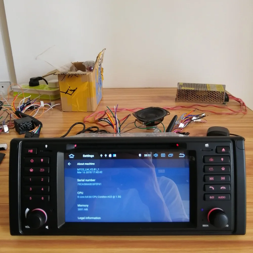 Top Newest Android 8.0 Octa Core 4G RAM 64G ROM GPS Navigation 7 " Car DVD Player for BMW E39 5er/M5 96-03 with Radio/Bluetooth/RDS 54