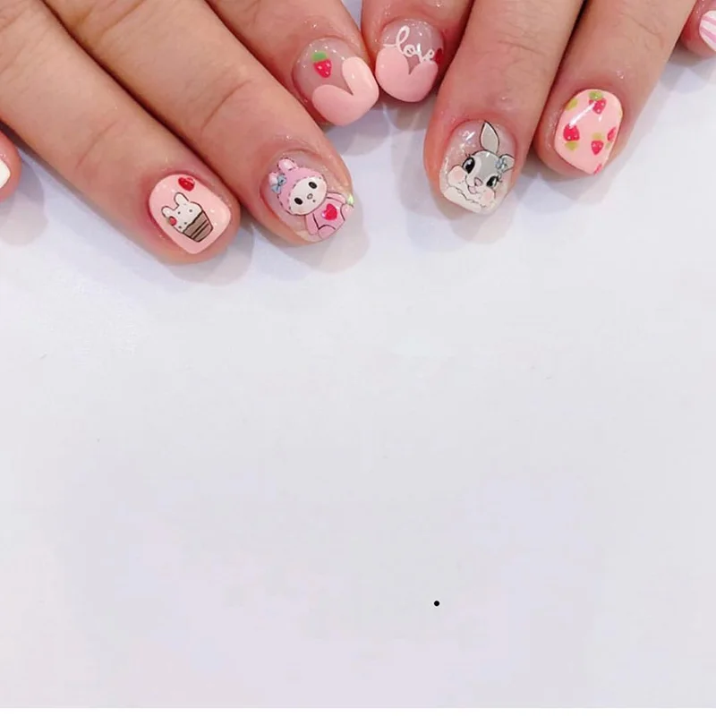 

New arrived Fashion 3D Water Decals Nail Art Stickers cute animal Flower Nails Sticker Decorations Manicure Z064