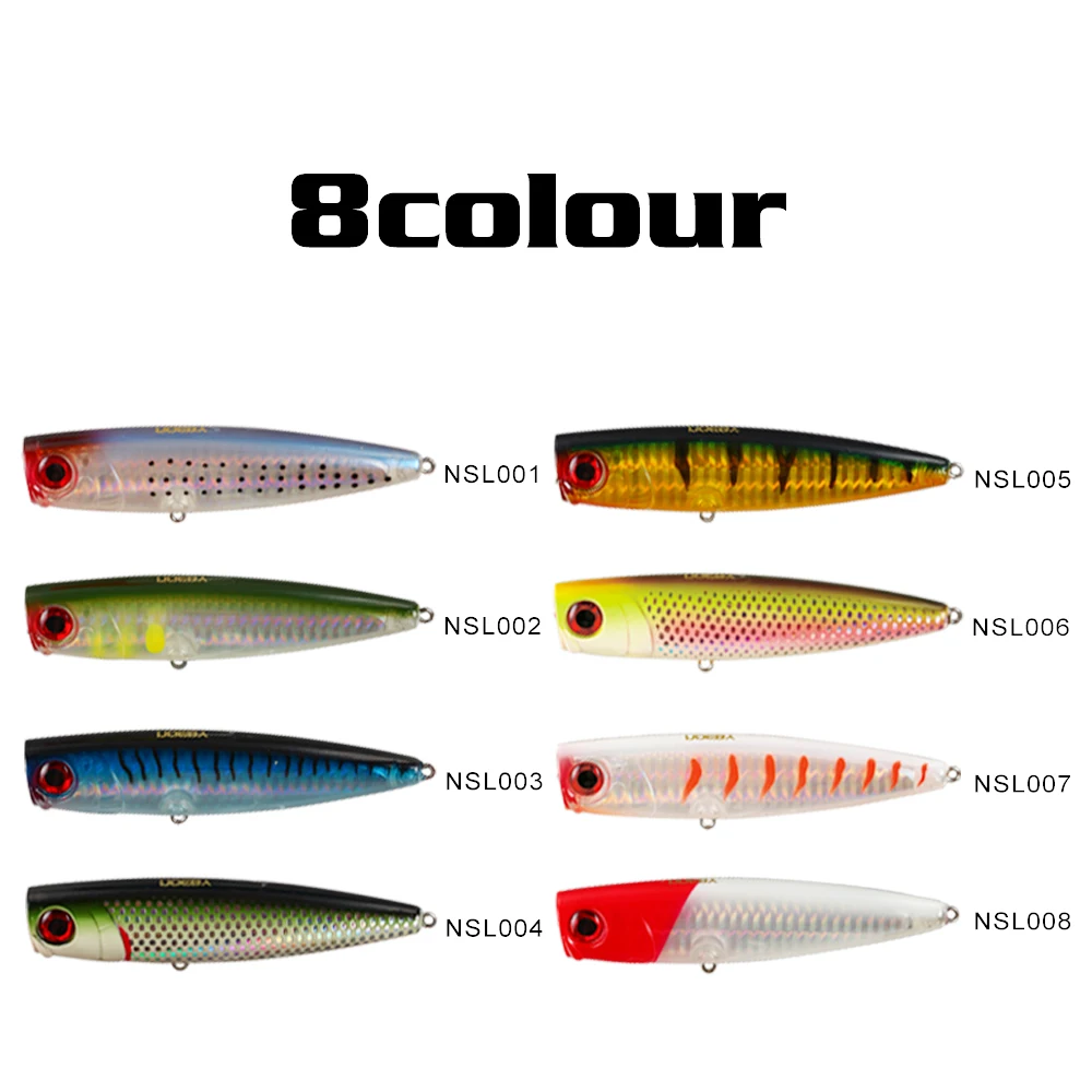 NOEBY-105mm-24g-Pesca-Fish-Popper-Lures-Wobbler-Isca-Artificial-Hard-Bait-Swimbait-Mixed-Colors-NBL (4)