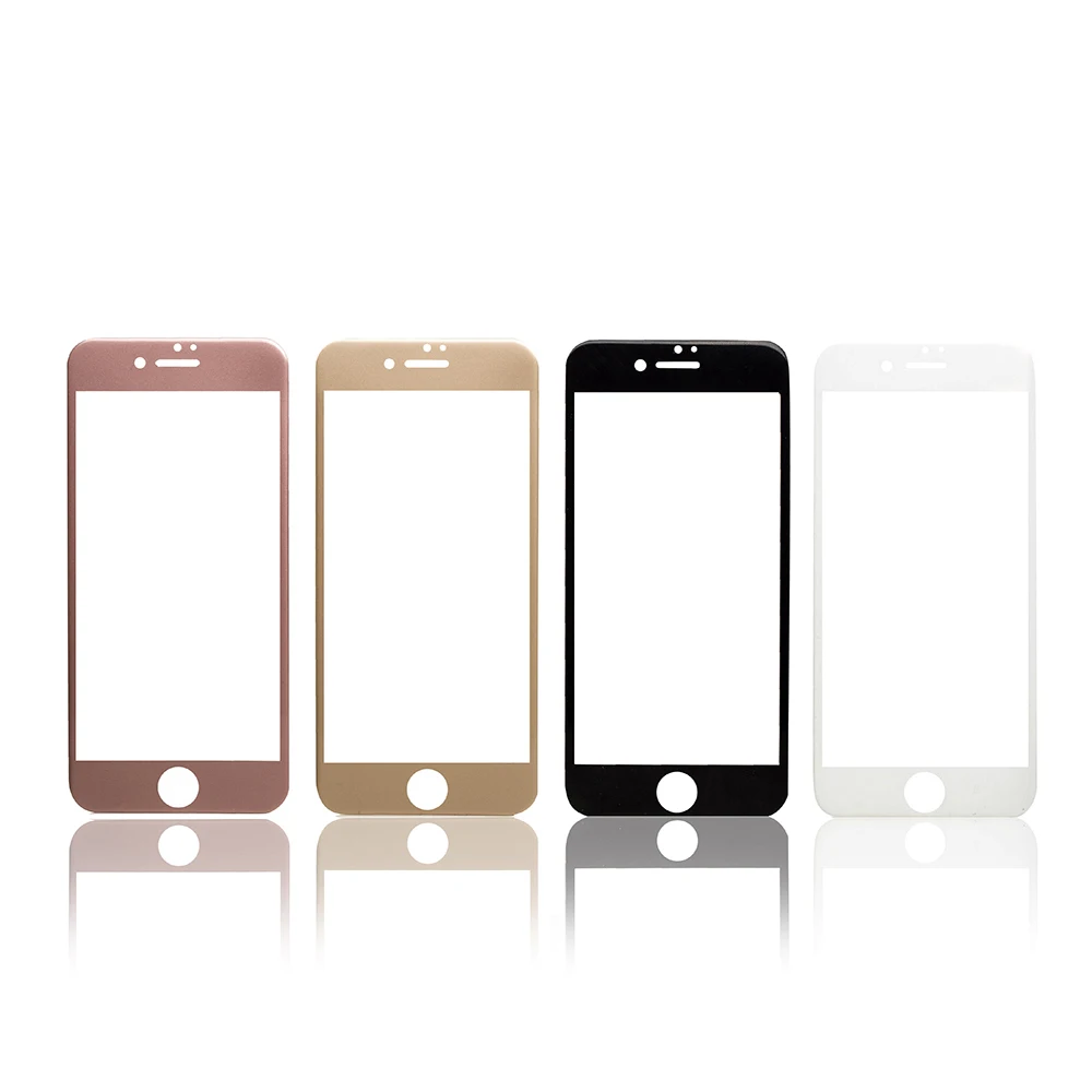 Полноразмерная цветная пленка для iphone 6, 6 S, защита экрана, золотая для iphone 8 plus для iphone 7 plus, защитное стекло