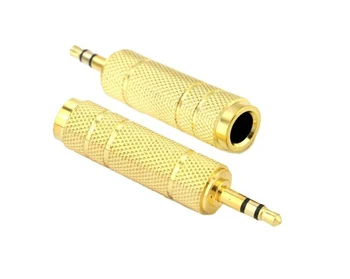 

20pcs/lot Gold Plated 3.5mm 1/8Inch Male to 6.5mm 1/4Inch Female Stereo Audio Jack Adapter