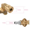 Pressure Washer Spray Nozzle Tips Quick Connecting Pivoting Coupler 2.5 GMP 4500PSI 1/4'' Plug 90 Degree ► Photo 2/6