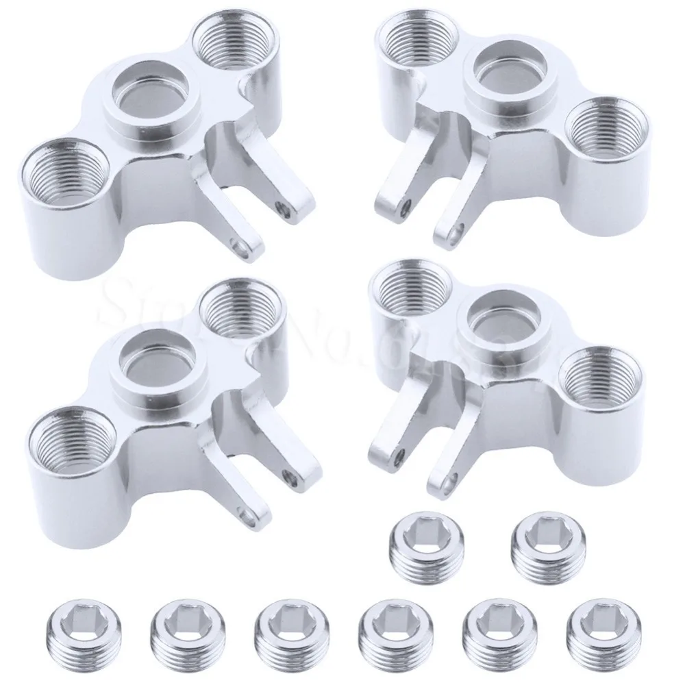 

4-Pack Aluminum Axle Carriers Steering Knuckle Left & Right For Traxxas 1/16 Slash 4WD E-Revo Summit VXL Hop Up Parts