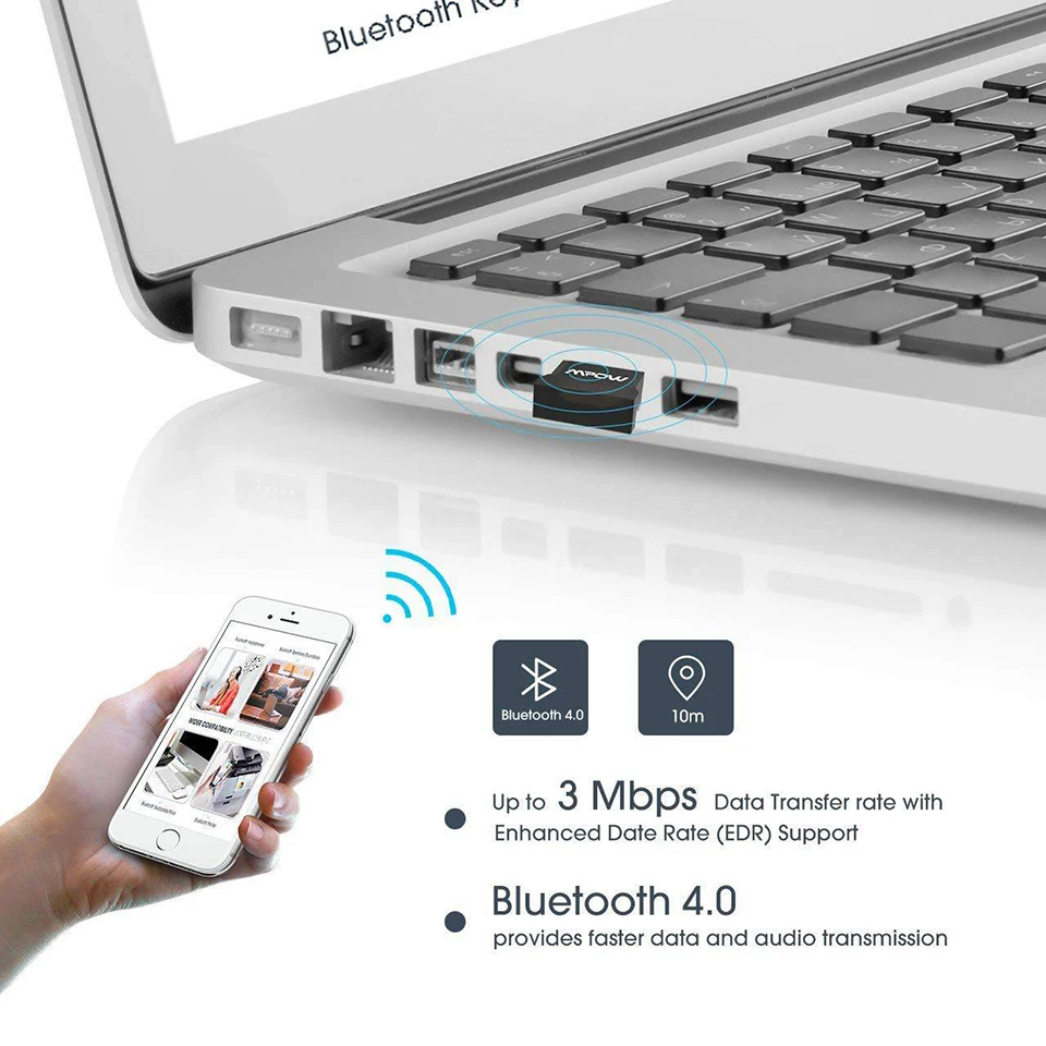 Mpow BH079A Bluetooth адаптер USB для компьютера Беспроводная гарнитура Bluetooth динамик Bluetooth 4,0 USB Bluetooth адаптер/приемник