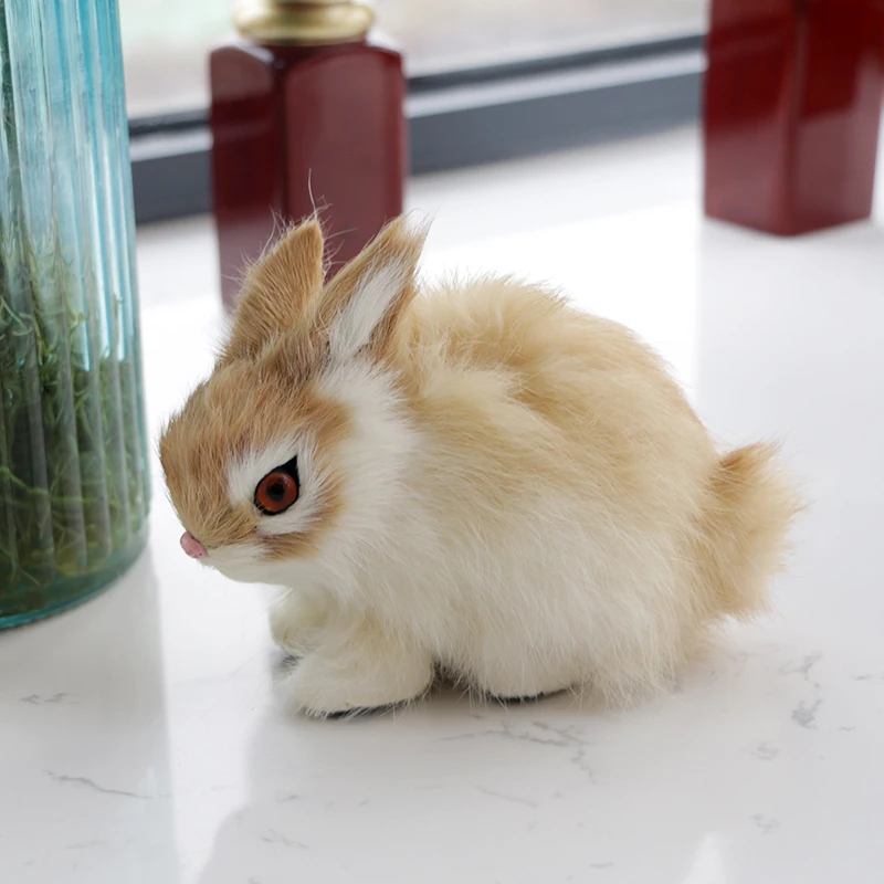 

2019 new small simulation toy squatting model home decoration wedding birthday gift stuffed plush toys