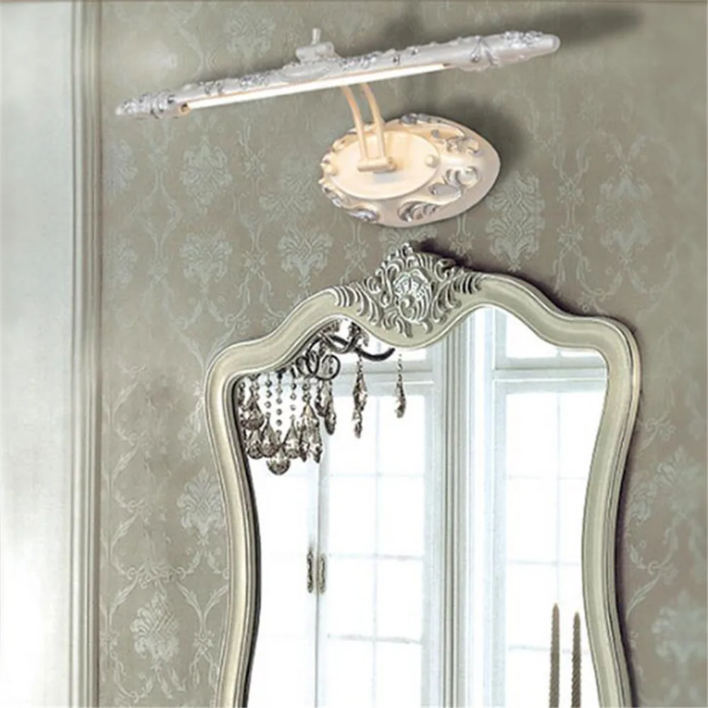  110V - 240V 7W 50cm European resin LED mirror front lamps bathroom Kitchen led vanity lights vintag - 32582436395