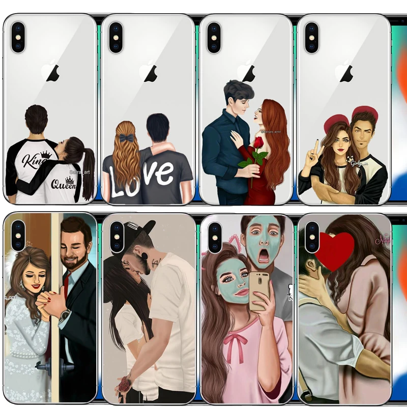 

best friend forever lovers couple cell phone Cover case For iphone 6 6S 7 8 Plus 5S 5 SE X XR XS Max 10