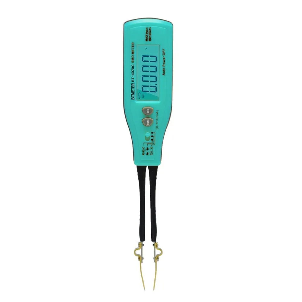

BTMETER BT-4070C Digital LCD Multimeter Resistance Resistor Ohm Capacitance Diode SMD Meter Smart Tweezer Clamp Tester Zener