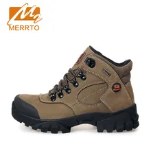 MERRTO Hiking Shoes Woman AntiSlip Chukka Waterproof Genuine Leather Sneaker Outdoor Hiking Sport Camping Shoes Brand #18001